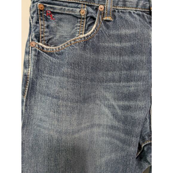 Polo Ralph Lauren Hampton Jean Men 34x30* Straight Leg Honeycomb Classic Denim - Picture 3 of 14